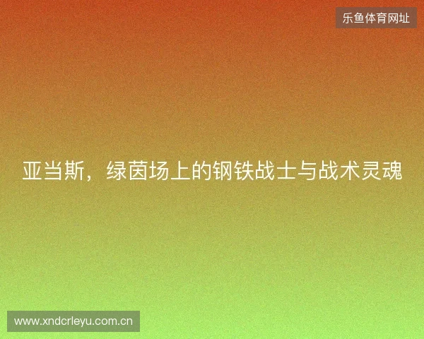 亚当斯，绿茵场上的钢铁战士与战术灵魂